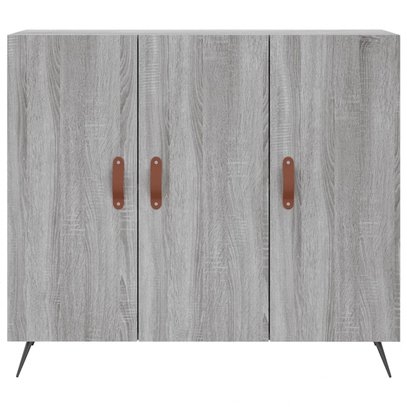 Sideboard Grau Sonoma 90x34x80 cm Holzwerkstoff