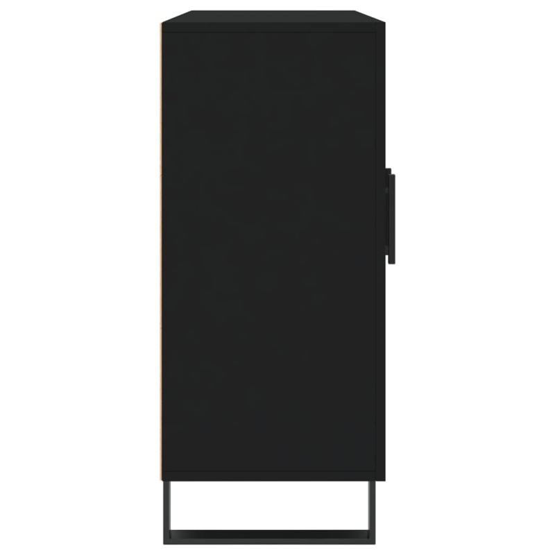 Sideboard Schwarz 90x34x80 cm Holzwerkstoff