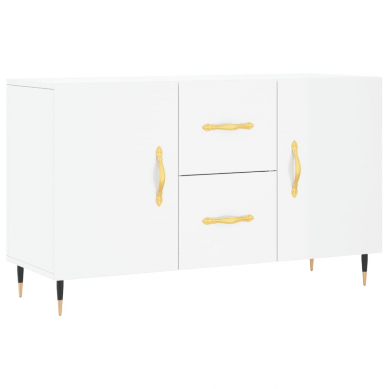 Sideboard Hochglanz-Weiß 100x36x60 cm Holzwerkstoff