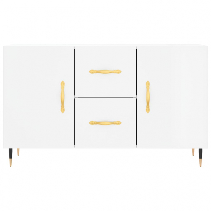 Sideboard Hochglanz-Weiß 100x36x60 cm Holzwerkstoff