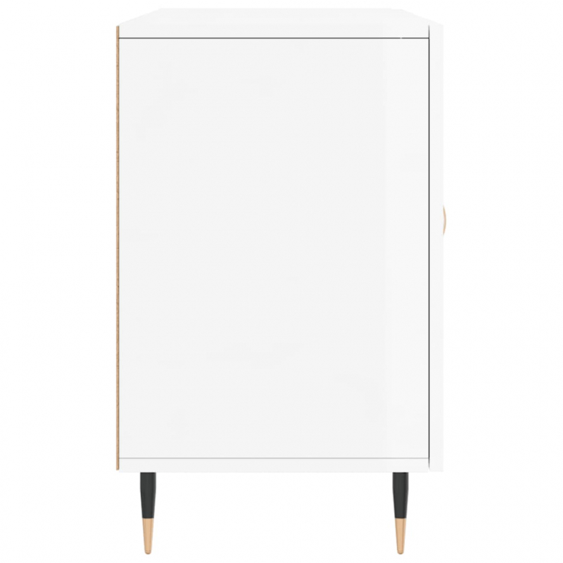 Sideboard Hochglanz-Weiß 100x36x60 cm Holzwerkstoff