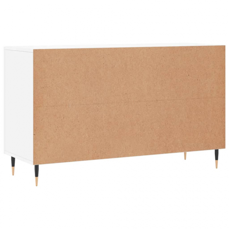 Sideboard Hochglanz-Weiß 100x36x60 cm Holzwerkstoff