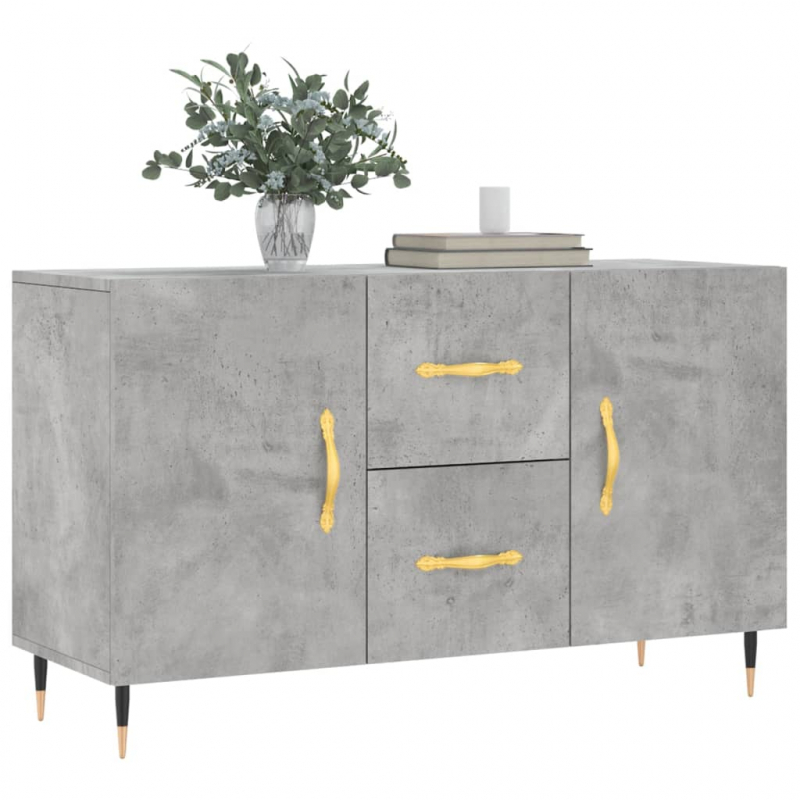 Sideboard Betongrau 100x36x60 cm Holzwerkstoff