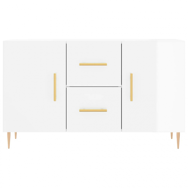 Sideboard Hochglanz-Weiß 100x36x60 cm Holzwerkstoff