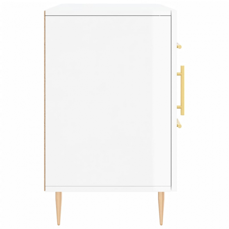 Sideboard Hochglanz-Weiß 100x36x60 cm Holzwerkstoff