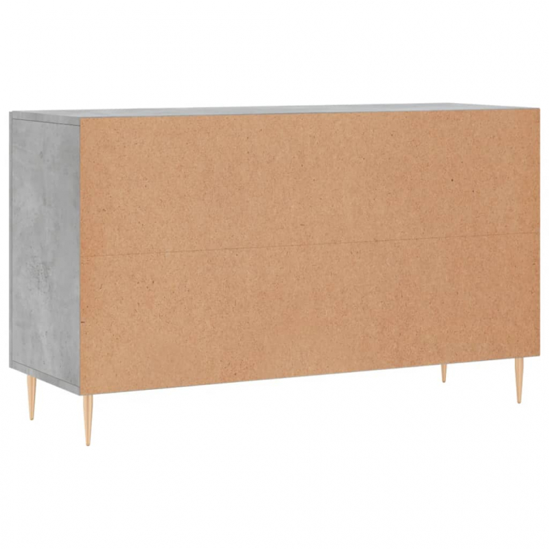 Sideboard Betongrau 100x36x60 cm Holzwerkstoff