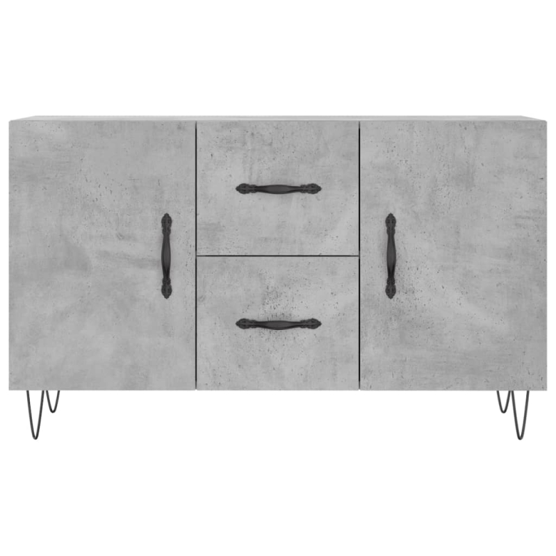 Sideboard Betongrau 100x36x60 cm Holzwerkstoff