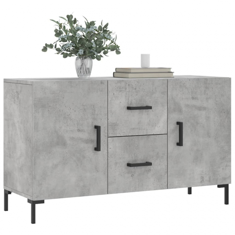 Sideboard Betongrau 100x36x60 cm Holzwerkstoff