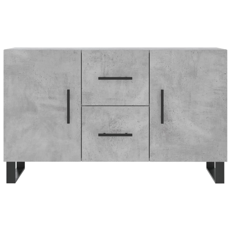 Sideboard Betongrau 100x36x60 cm Holzwerkstoff
