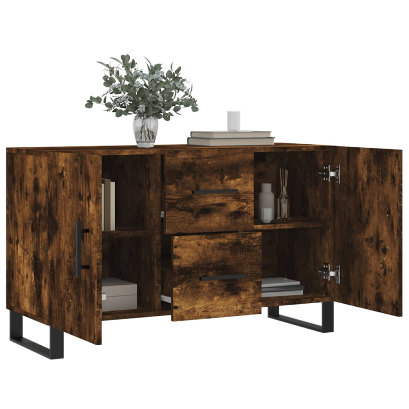Sideboard Räuchereiche 100x36x60 cm Holzwerkstoff