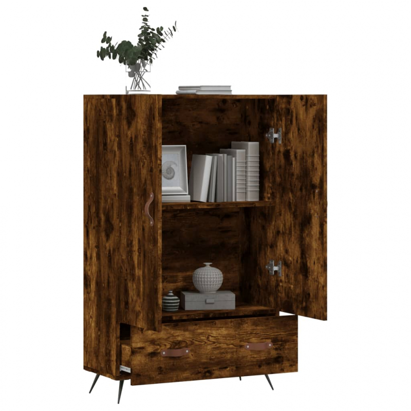 Highboard Räuchereiche 69,5x31x115 cm Holzwerkstoff