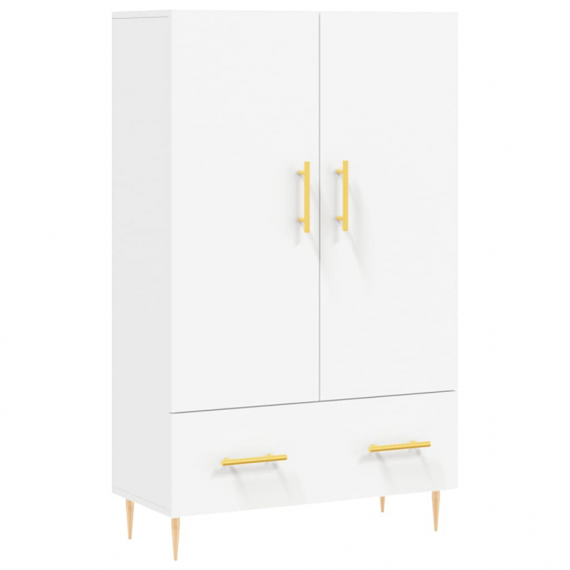 Highboard Weiß 69,5x31x115 cm Holzwerkstoff