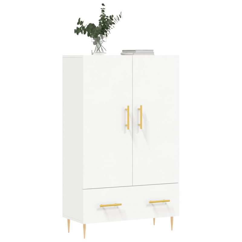 Highboard Weiß 69,5x31x115 cm Holzwerkstoff