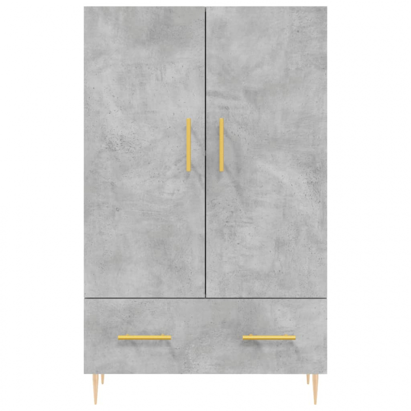 Highboard Betongrau 69,5x31x115 cm Holzwerkstoff