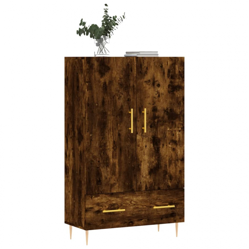 Highboard Räuchereiche 69,5x31x115 cm Holzwerkstoff