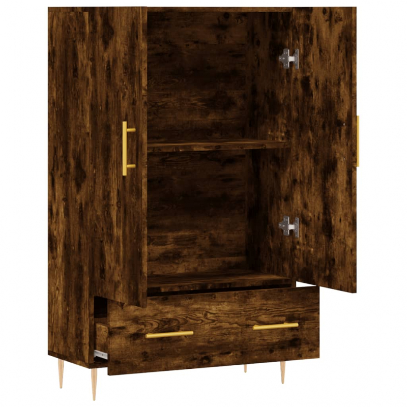Highboard Räuchereiche 69,5x31x115 cm Holzwerkstoff