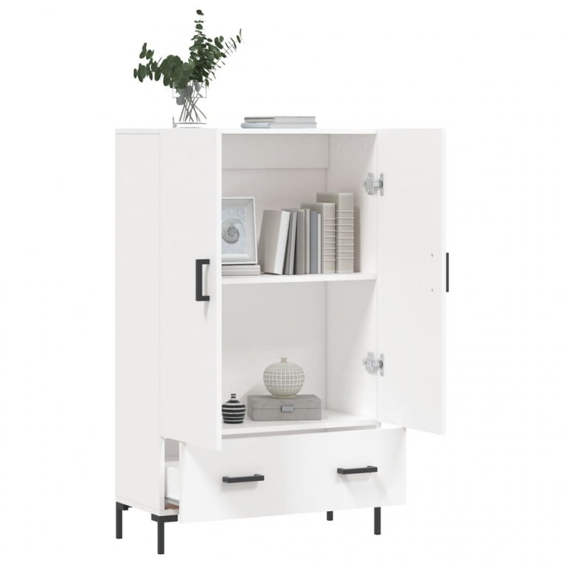 Highboard Weiß 69,5x31x115 cm Holzwerkstoff