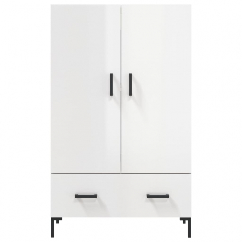 Highboard Hochglanz-Weiß 69,5x31x115 cm Holzwerkstoff