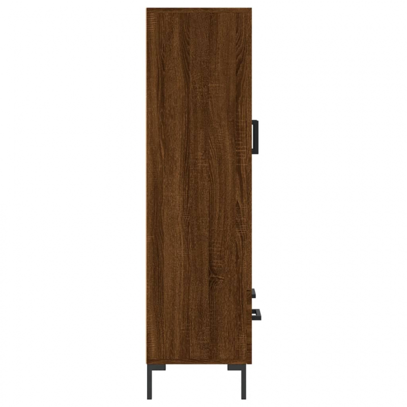 Highboard Braun Eichen-Optik 69,5x31x115 cm Holzwerkstoff