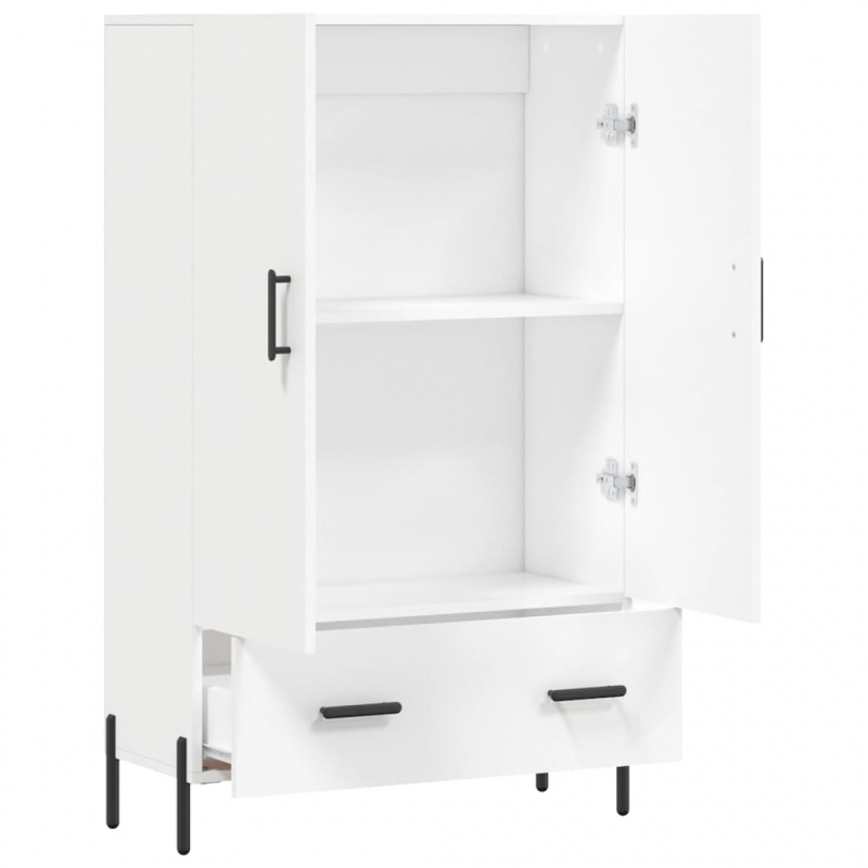 Highboard Weiß 69,5x31x115 cm Holzwerkstoff
