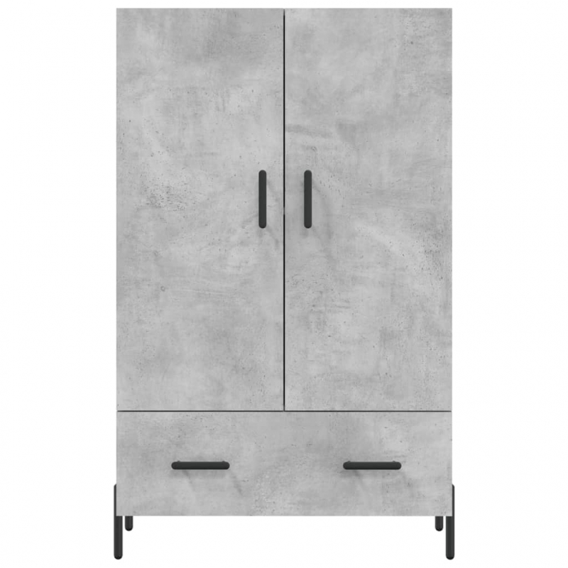 Highboard Betongrau 69,5x31x115 cm Holzwerkstoff