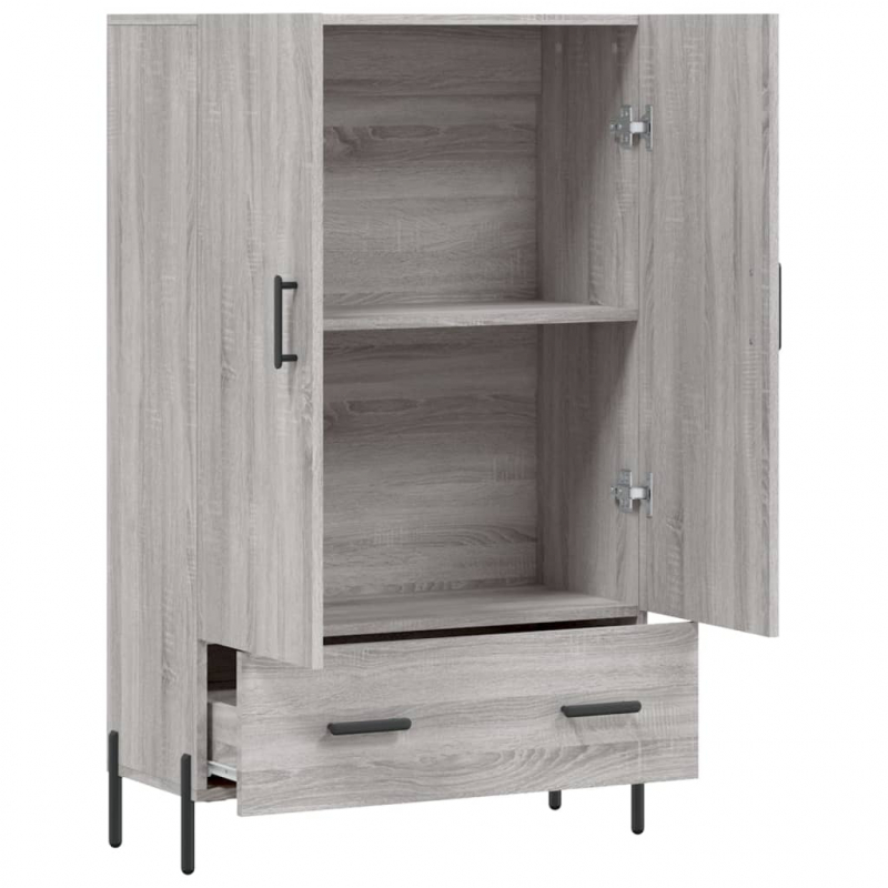 Highboard Grau Sonoma 69,5x31x115 cm Holzwerkstoff