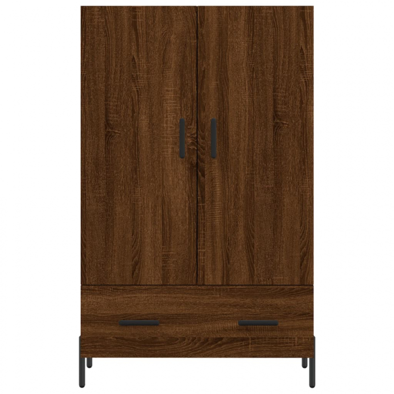 Highboard Braun Eichen-Optik 69,5x31x115 cm Holzwerkstoff