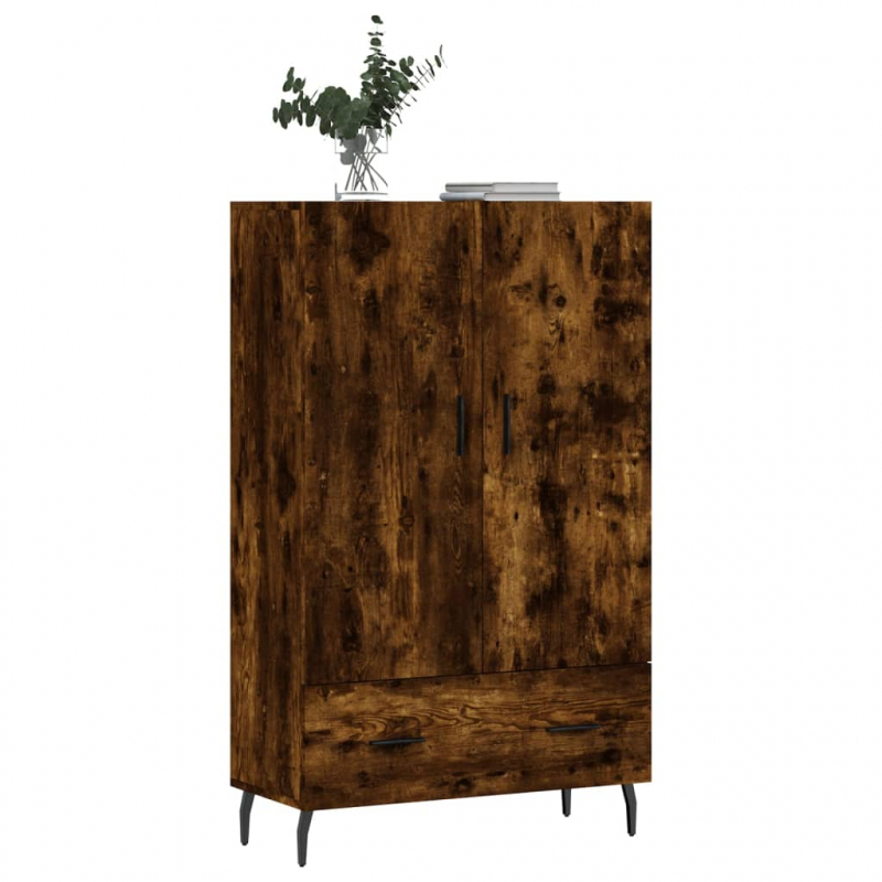 Highboard Räuchereiche 69,5x31x115 cm Holzwerkstoff