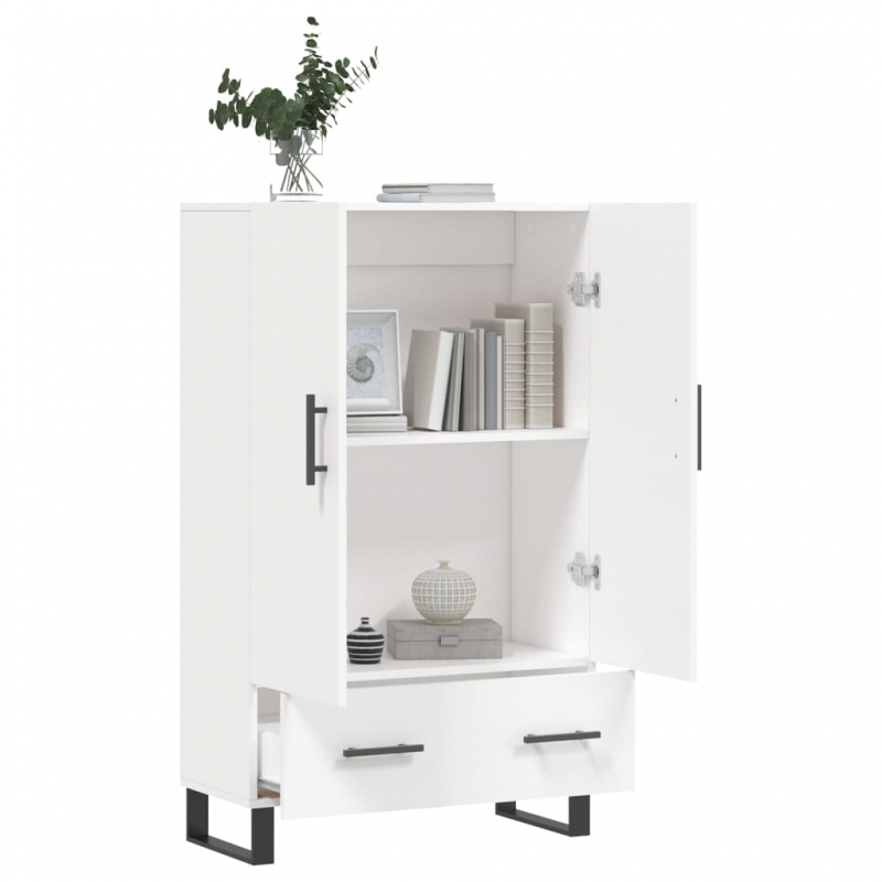 Highboard Weiß 69,5x31x115 cm Holzwerkstoff