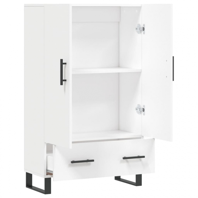Highboard Weiß 69,5x31x115 cm Holzwerkstoff