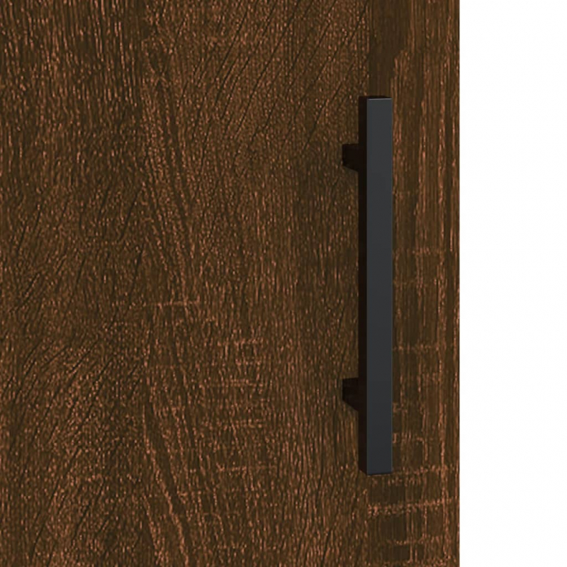 Highboard Braun Eichen-Optik 69,5x31x115 cm Holzwerkstoff