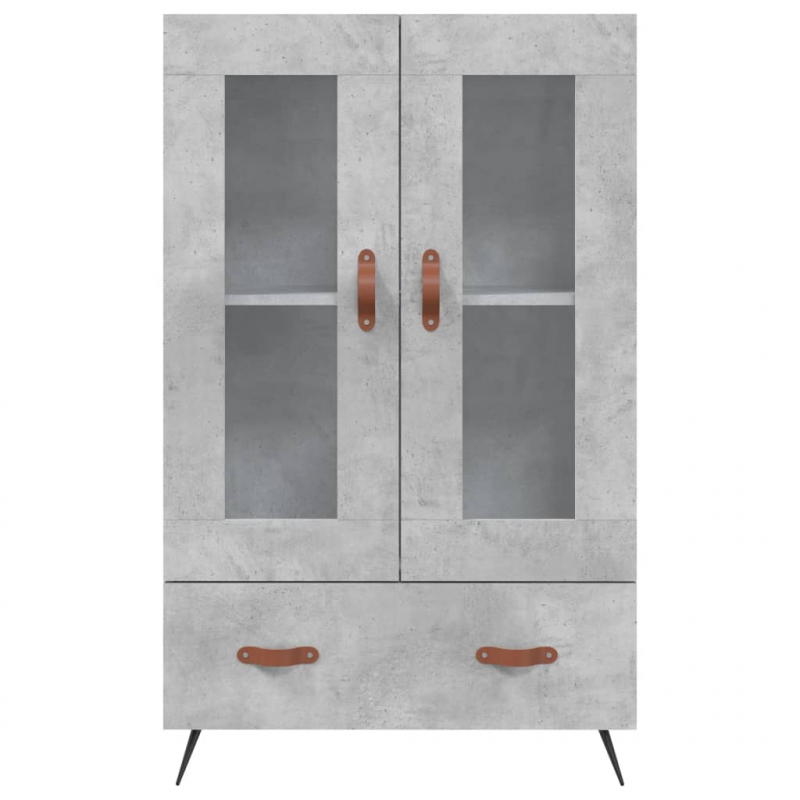 Highboard Betongrau 69,5x31x115 cm Holzwerkstoff