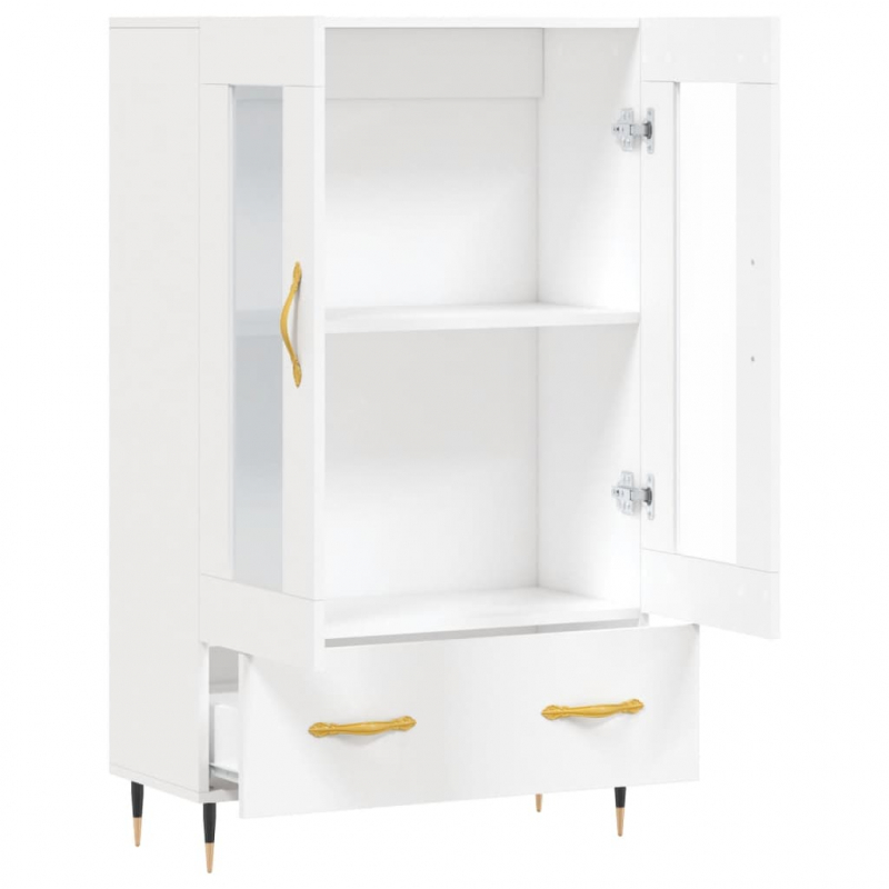 Highboard Weiß 69,5x31x115 cm Holzwerkstoff