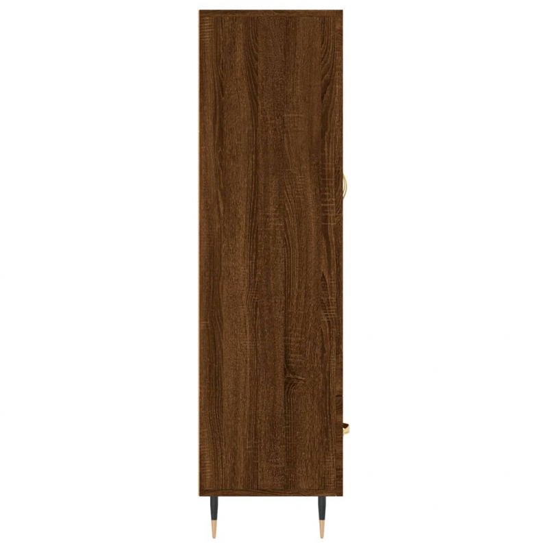 Highboard Braun Eichen-Optik 69,5x31x115 cm Holzwerkstoff