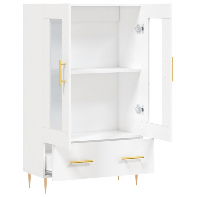 Highboard Weiß 69,5x31x115 cm Holzwerkstoff