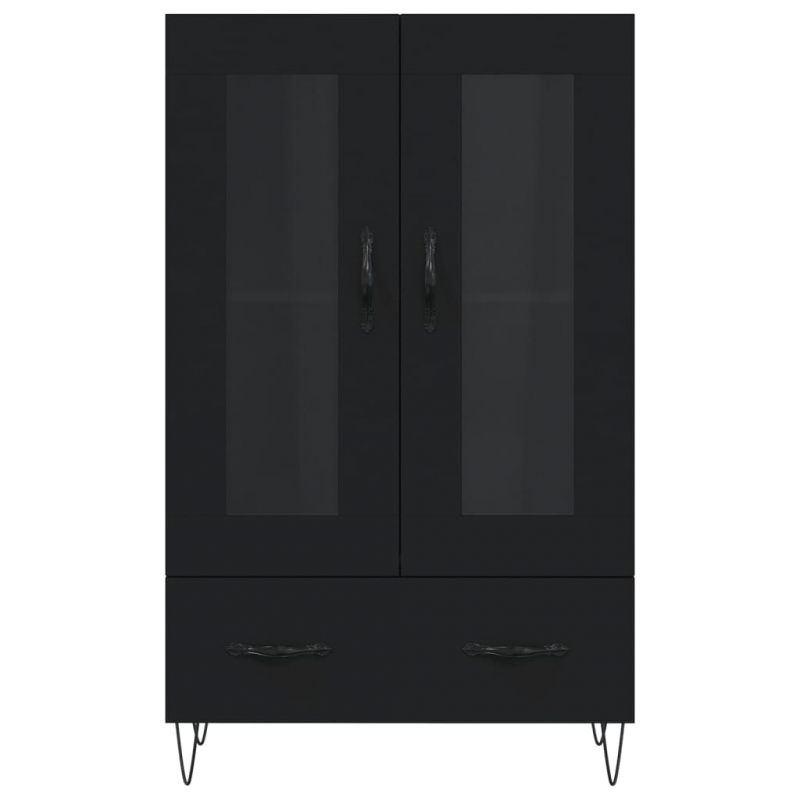 Highboard Schwarz 69,5x31x115 cm Holzwerkstoff