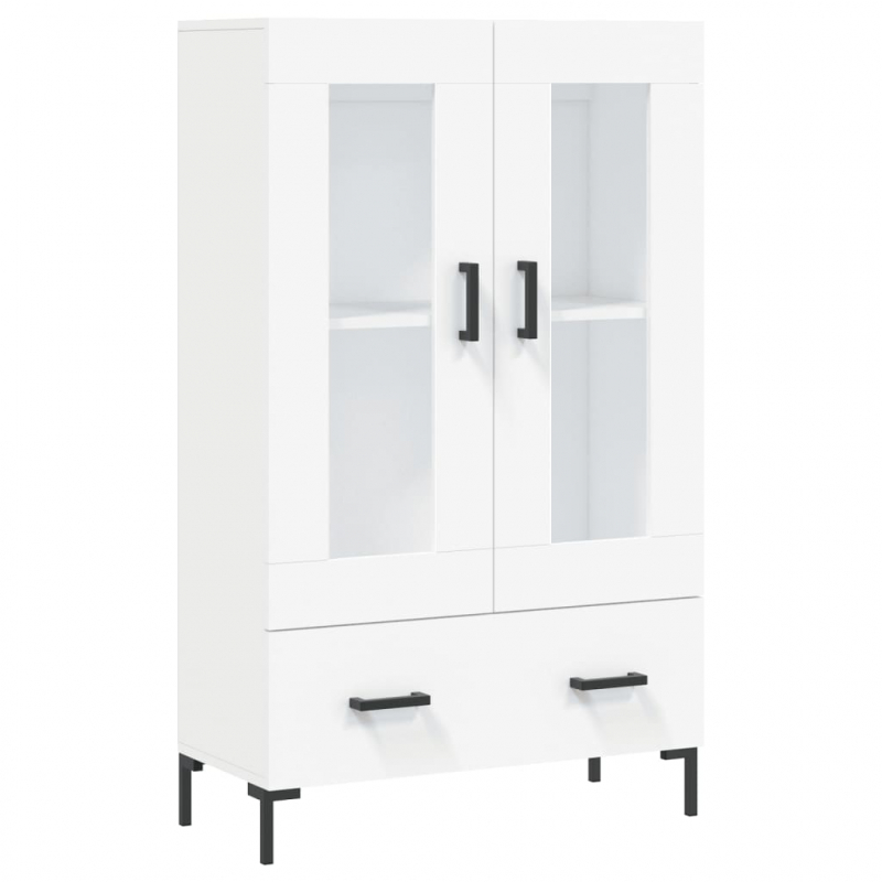 Highboard Weiß 69,5x31x115 cm Holzwerkstoff