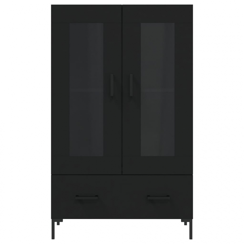 Highboard Schwarz 69,5x31x115 cm Holzwerkstoff