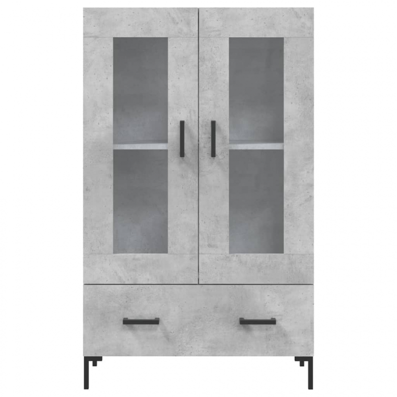 Highboard Betongrau 69,5x31x115 cm Holzwerkstoff