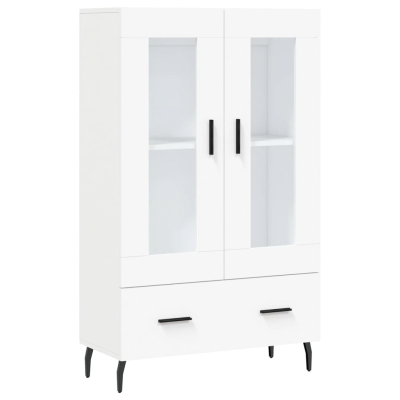 Highboard Weiß 69,5x31x115 cm Holzwerkstoff