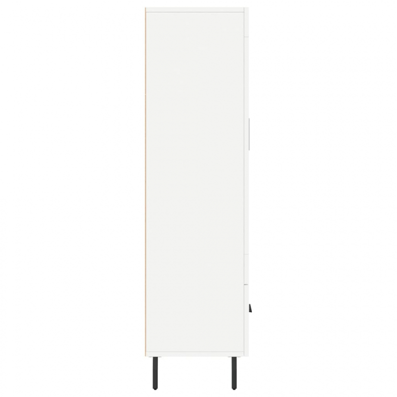 Highboard Weiß 69,5x31x115 cm Holzwerkstoff