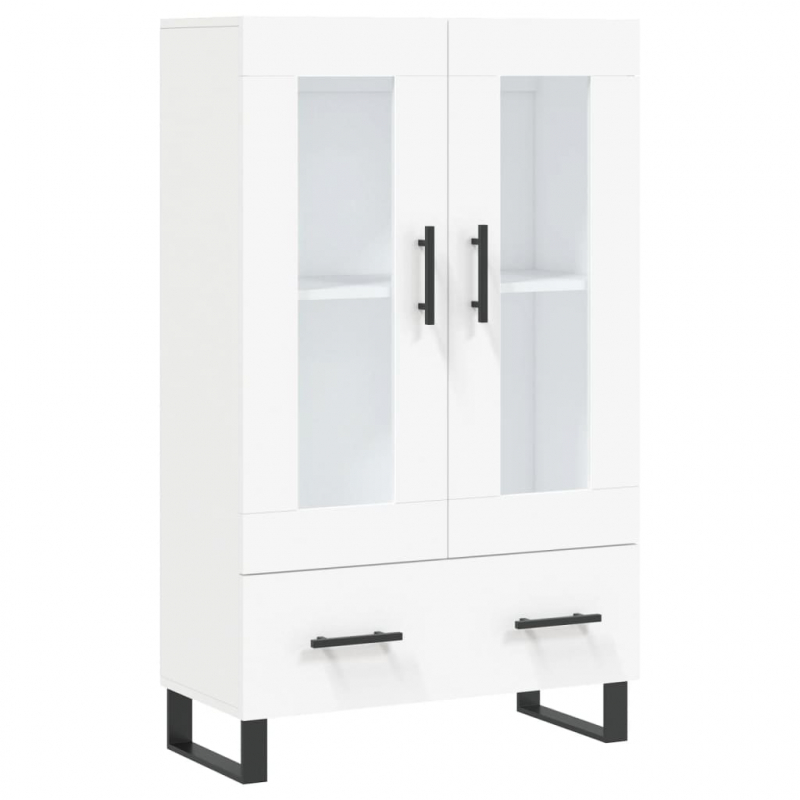 Highboard Weiß 69,5x31x115 cm Holzwerkstoff