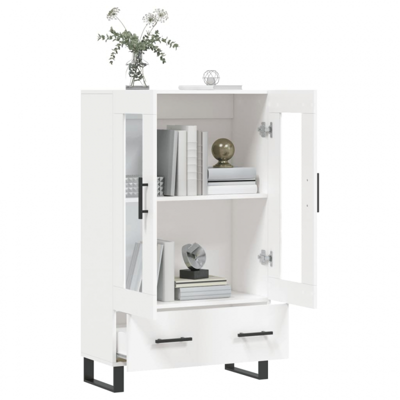 Highboard Weiß 69,5x31x115 cm Holzwerkstoff