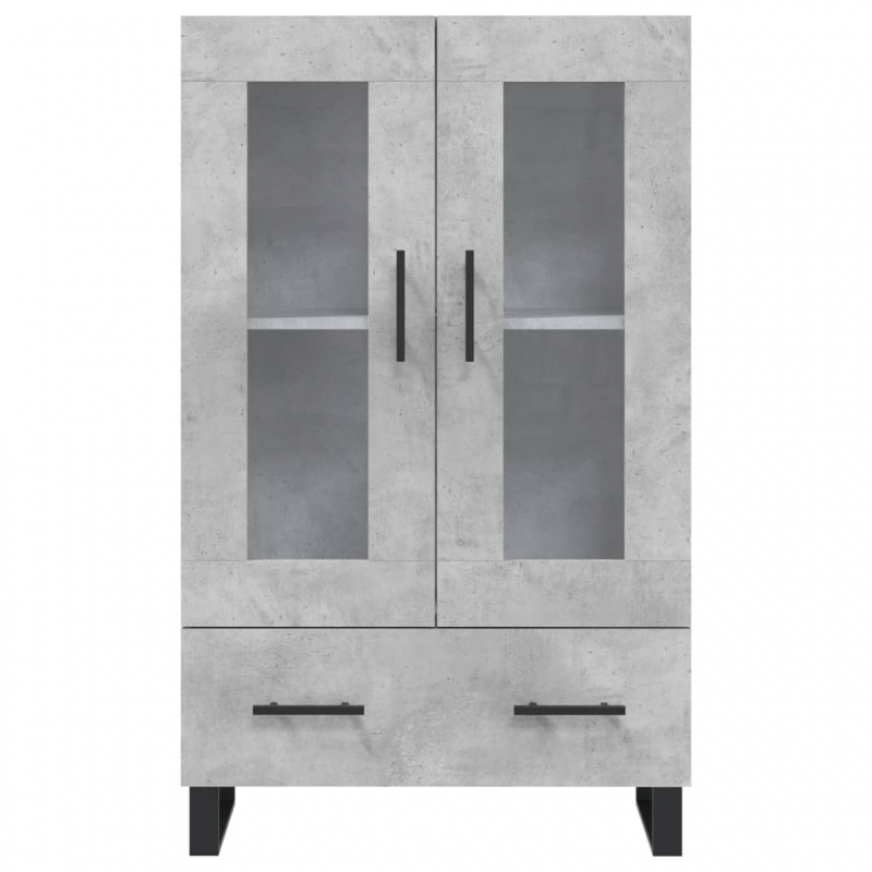 Highboard Betongrau 69,5x31x115 cm Holzwerkstoff