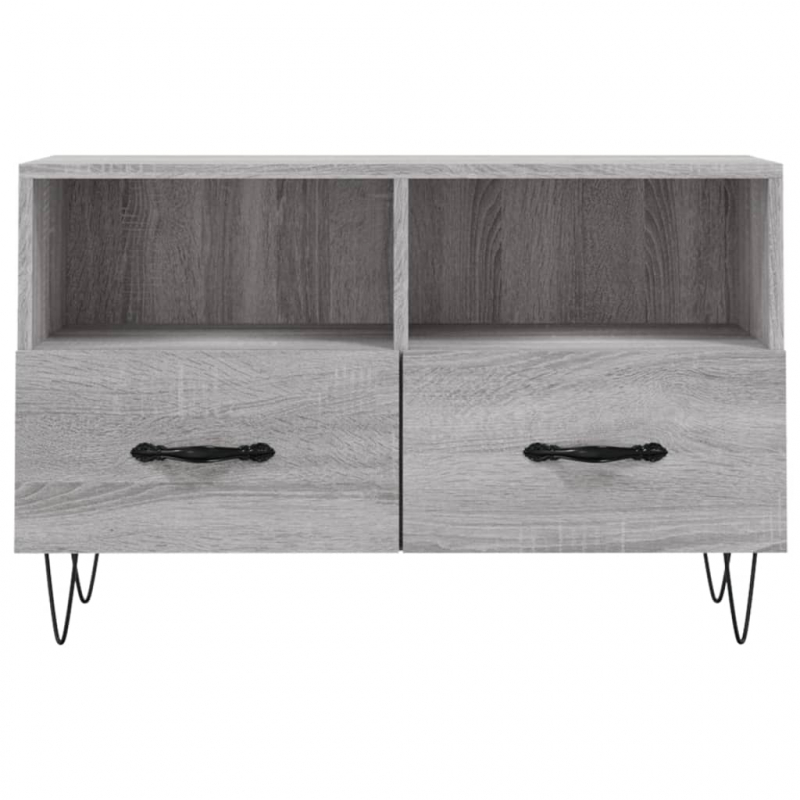 TV-Schrank Grau Sonoma 80x36x50 cm Holzwerkstoff