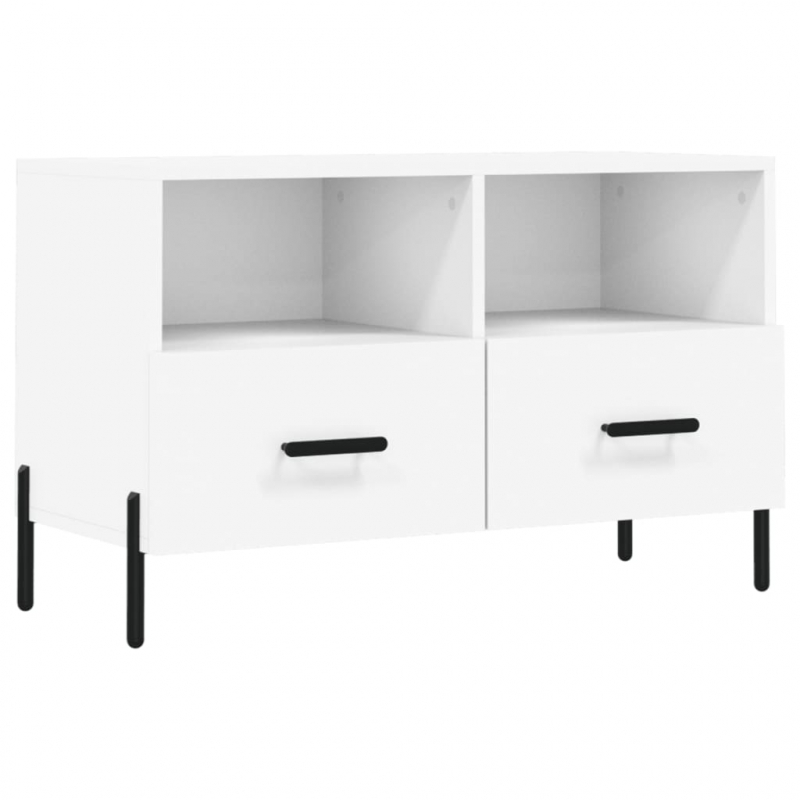 TV-Schrank Weiß 80x36x50 cm Holzwerkstoff