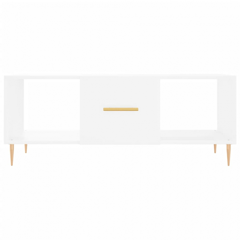 Couchtisch Weiß 102x50x40 cm Holzwerkstoff