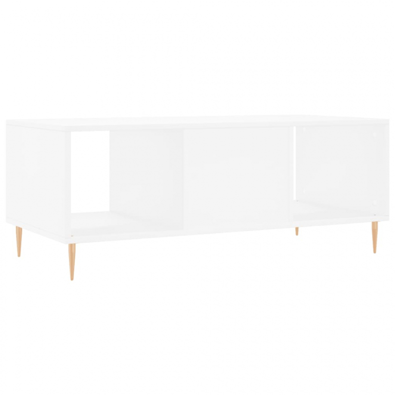Couchtisch Weiß 102x50x40 cm Holzwerkstoff