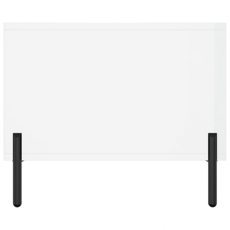 Couchtisch Hochglanz-Weiß 102x50x40 cm Holzwerkstoff