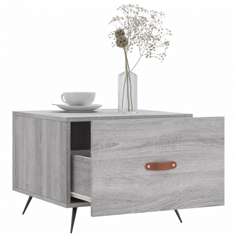 Couchtisch Grau Sonoma 50x50x40 cm Holzwerkstoff